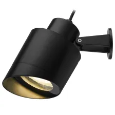 Spot Arian μαύρο IP65 GU10-ES-111/E27-PAR-30 MAX 15W seaside class-ABS/PC/GLA 30cm 2*0.75mm2 καλώδιο