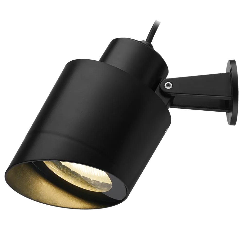 Spot Arian μαύρο IP65 GU10-ES-111/E27-PAR-30 MAX 15W seaside class-ABS/PC/GLA 30cm 2*0.75mm2 καλώδιο