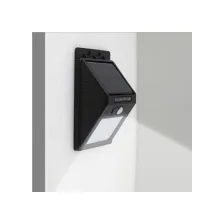 Ηλιακό επίτοιχο φωτιστικό Luna Μαύρο 3W IP65 6400K