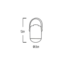 Επιτραπέζιο φωτιστικό Ora 3000K 3W IP44 Μαύρο,με ενσωματωμένο περιστροφικό dimmer