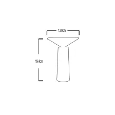 Επιτραπέζιο φωτιστικό Coco 4W IP44 Λευκό Επιλογή 3CCT 2900K/4000K/6500K 2500mAh