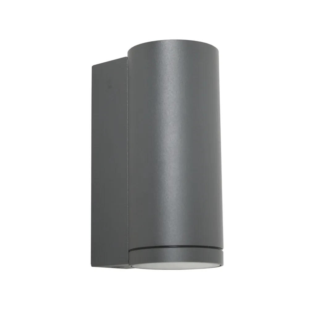 Επίτοιχο Φωτιστικό Flex Ανθρακί IP44 GU10 Max 35W  h14xd6CM