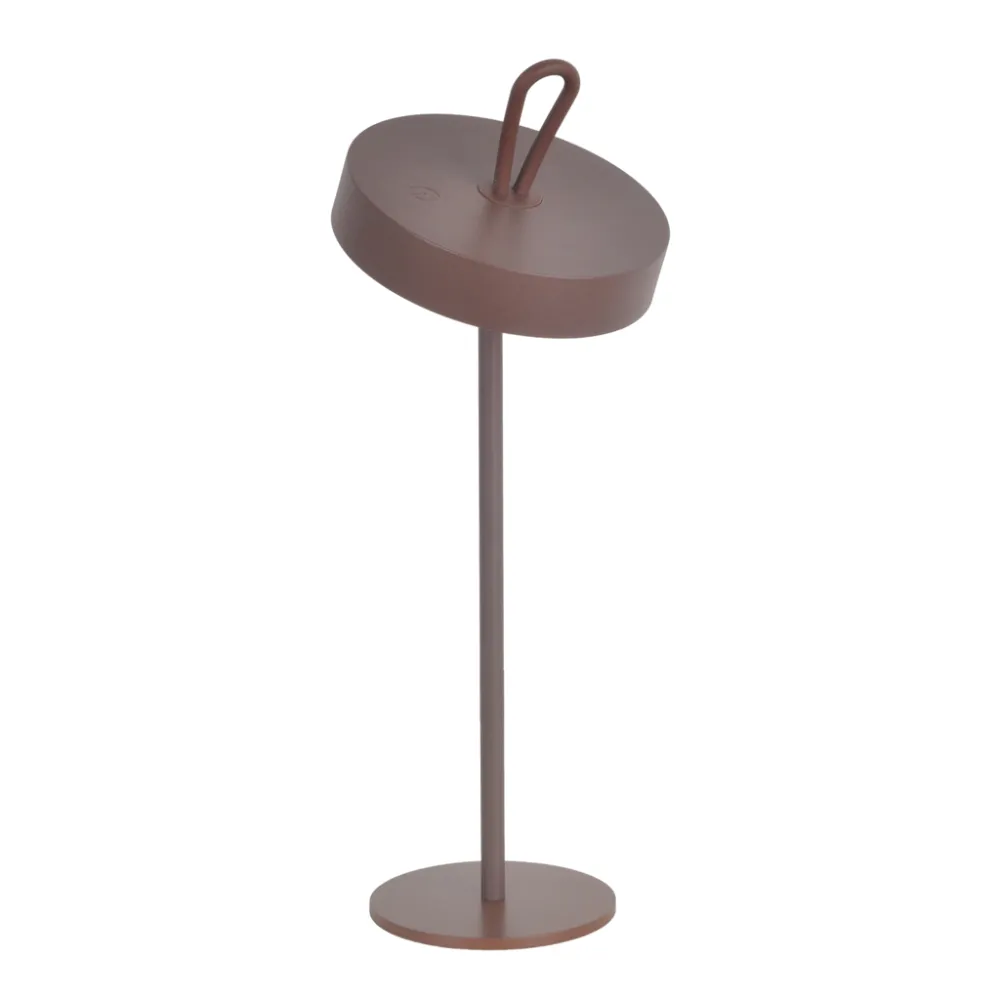 Επιτραπέζιο Κινητό Φωτιστικό Ginko 3W IP54 Corten(Sandy) 3000K 4000mAh h35d12.cm base 10cm Dim USB-C