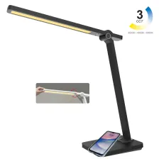 Επιτραπέζιο Parrot Max10W Μαύρο 3000K/4000K/6000K 3CCT Change 230V h39.9d38cm 5-100%Dim 1.3m Adaptor