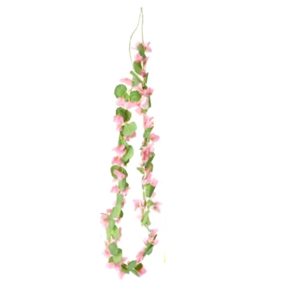 Διακοσμητική Kρεμαστή Τεχνητή Γιρλάντα Λουλουδιών