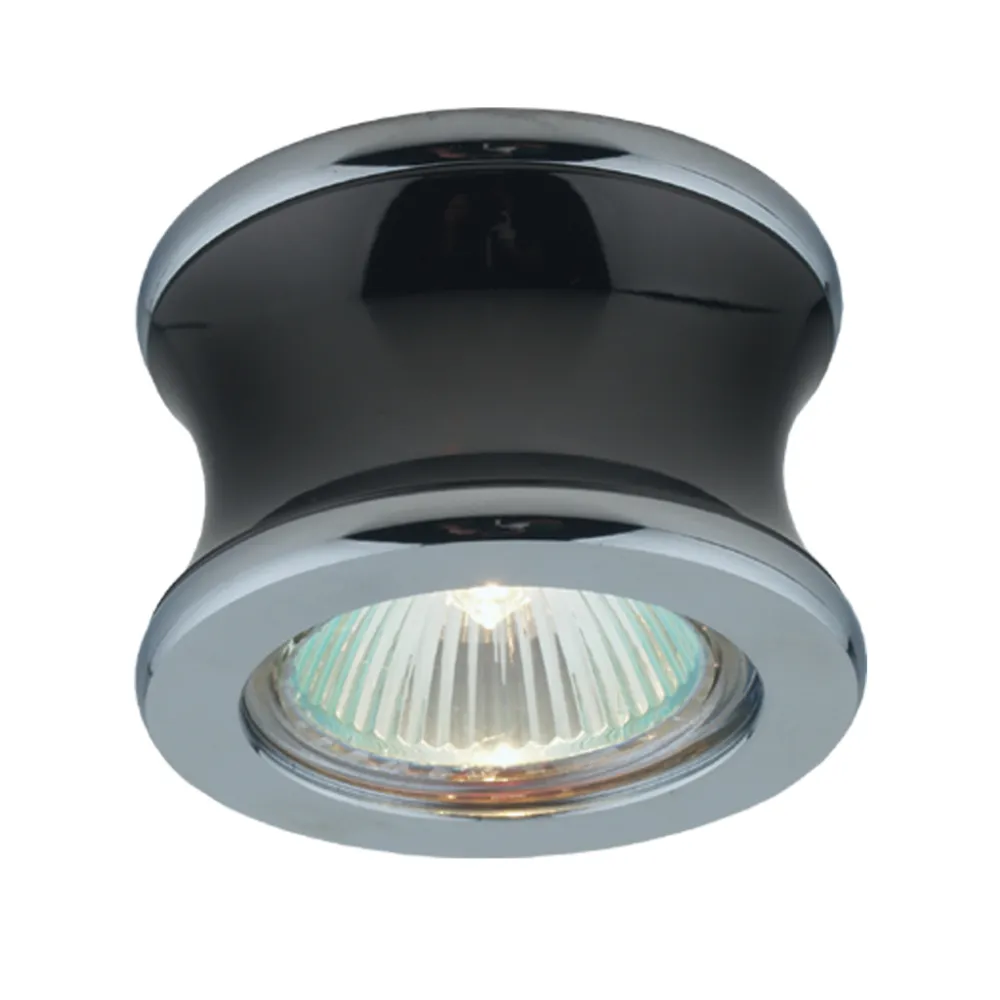 Xωνευτό Φωτιστικό NC1163 BK Χρώμιο/Μαύρο GU10 50W 220V h2d7.2cm Κοπή 6cm