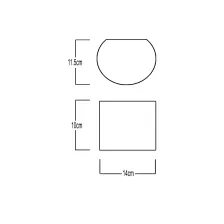 Επίτοιχο Στεγανό Φωτιστικό Gap Ανθρακί IP44 2X4W 3000K 0-110⁰