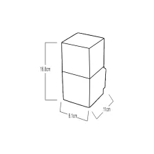 Επίτοιχο φωτιστικό Alfa Ανθρακί E27 IP44 MAX 15W LED@