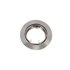 Χωνευτό Σταθερό Φωτιστικό Rol 1  Nickel Mat GU10  h2.2d8cm Κοπή 5.8cm