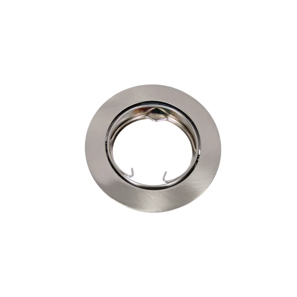 Χωνευτό Σταθερό Φωτιστικό Rol 1  Nickel Mat GU10  h2.2d8cm Κοπή 5.8cm