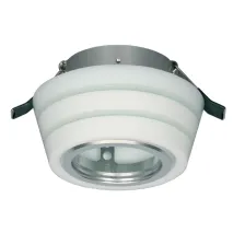 Xωνευτό φωτιστικό Λευκό Γυαλί-Αλουμίνιο SC-735 R d8cm Κοπή 7.7cm