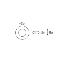 Σποτ χωνευτό Antica Brass XF-145