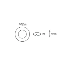 Βάση Για Σποτ R63 Μαύρο d12.5cm