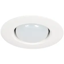 Χωνευτό Φωτιστικό R63 E27 Λευκό (μπετού) d12cmxh11.5cm Seaside class PP Max10W Κοπή 9cm