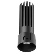 Χωνευτό Φωτιστικό Tera Μαύρο 6W 3000K 24° CRI90 150mA 30V  d2.6*h8cm 5έτη εγγύηση (Sandy)