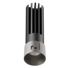 Χωνευτό Φωτιστικό Tera Gun Metal (Electroplated) 6W 3000K 24° CRI90 150mA 30V  d2.6*h8cm 5έτη εγγύη