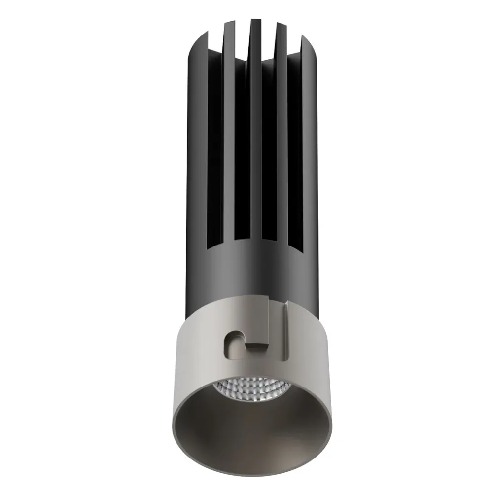 Χωνευτό Φωτιστικό Tera Gun Metal (Electroplated) 6W 3000K 24° CRI90 150mA 30V  d2.6*h8cm 5έτη εγγύη