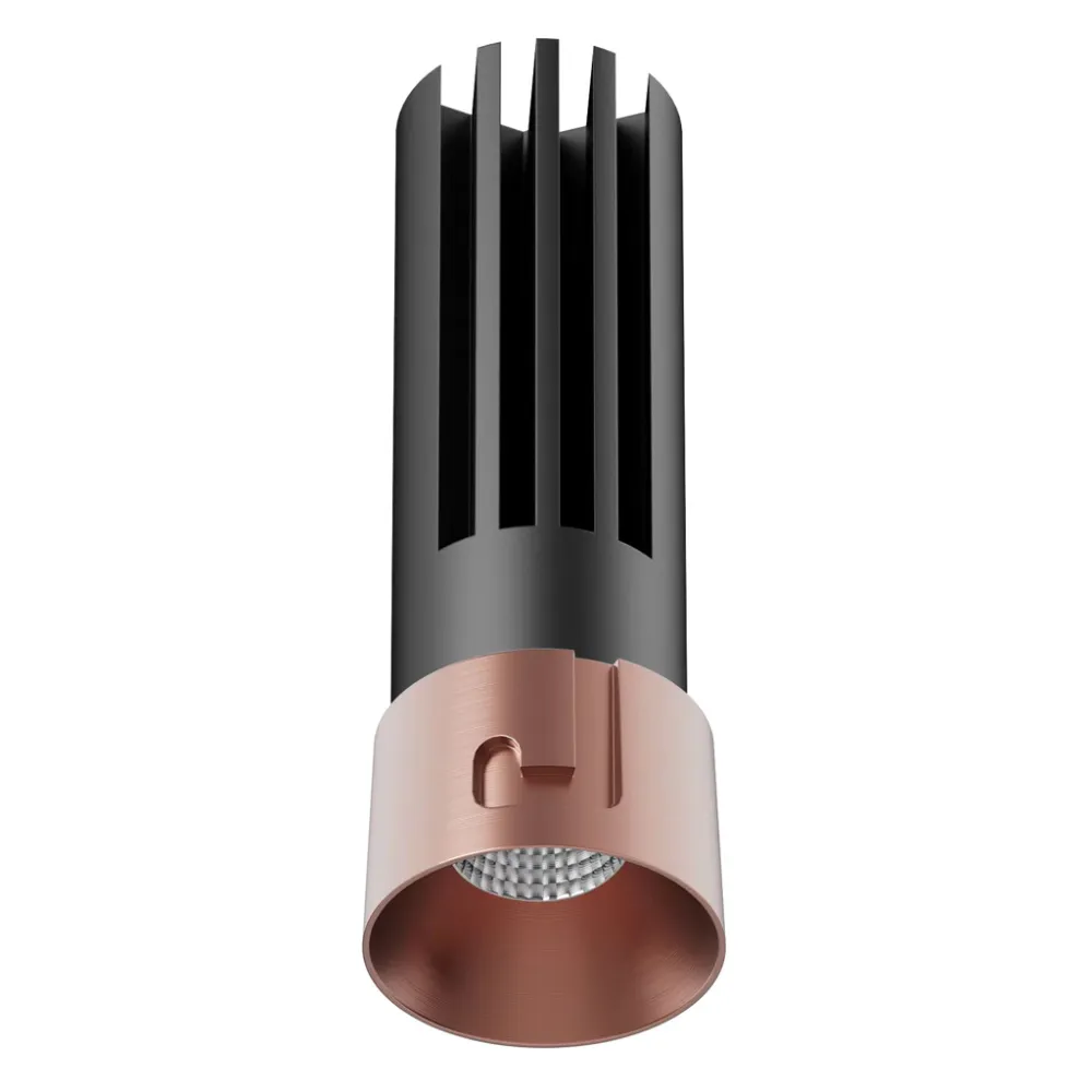 Χωνευτό Φωτιστικό Tera Copper Gold (Electroplated) 6W 3000K 24° CRI90 150mA 30V  d2.6*h8cm 5έτη εγ
