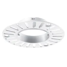 Trimless Μονό Πλαίσιο Tera Λευκό d6h1.4cm (για 6W Φωτιστικό) d2.4cm εσωτερική οπή για τροφοδοτικό