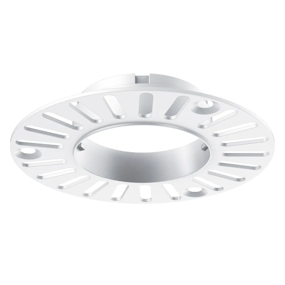 Trimless Μονό Πλαίσιο Tera Λευκό d6h1.4cm (για 6W Φωτιστικό) d2.4cm εσωτερική οπή για τροφοδοτικό