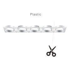 Trimless 5πλό Πλαίσιο Tera Λευκό Πλαστικό l30w6cm (για 6W Φωτιστικό)