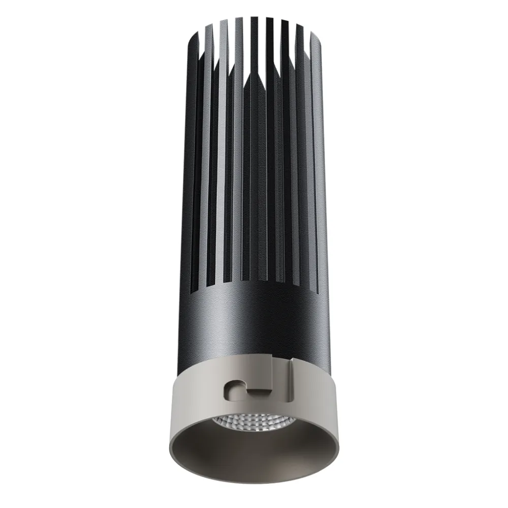 Χωνευτό Tera Gun Metal (Electroplated) 10W 3000K 36° CRI90 250mA 36V  d3*h9cm Bridgelux 5έτη εγγύησ