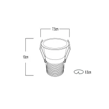 Χωνευτό Φωτιστικό Dart Λευκό Sandy 15W 3CCT 3000-4000-5000K 36° IP44  CRI90 200-320mA Dia75*H100mm