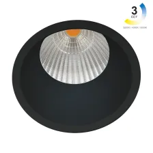 Χωνευτό Φωτιστικό Dart Μαύρο Sandy 15W 3CCT 3000-4000-5000K 36° IP44  CRI90 200-320mA Dia75*H100mm