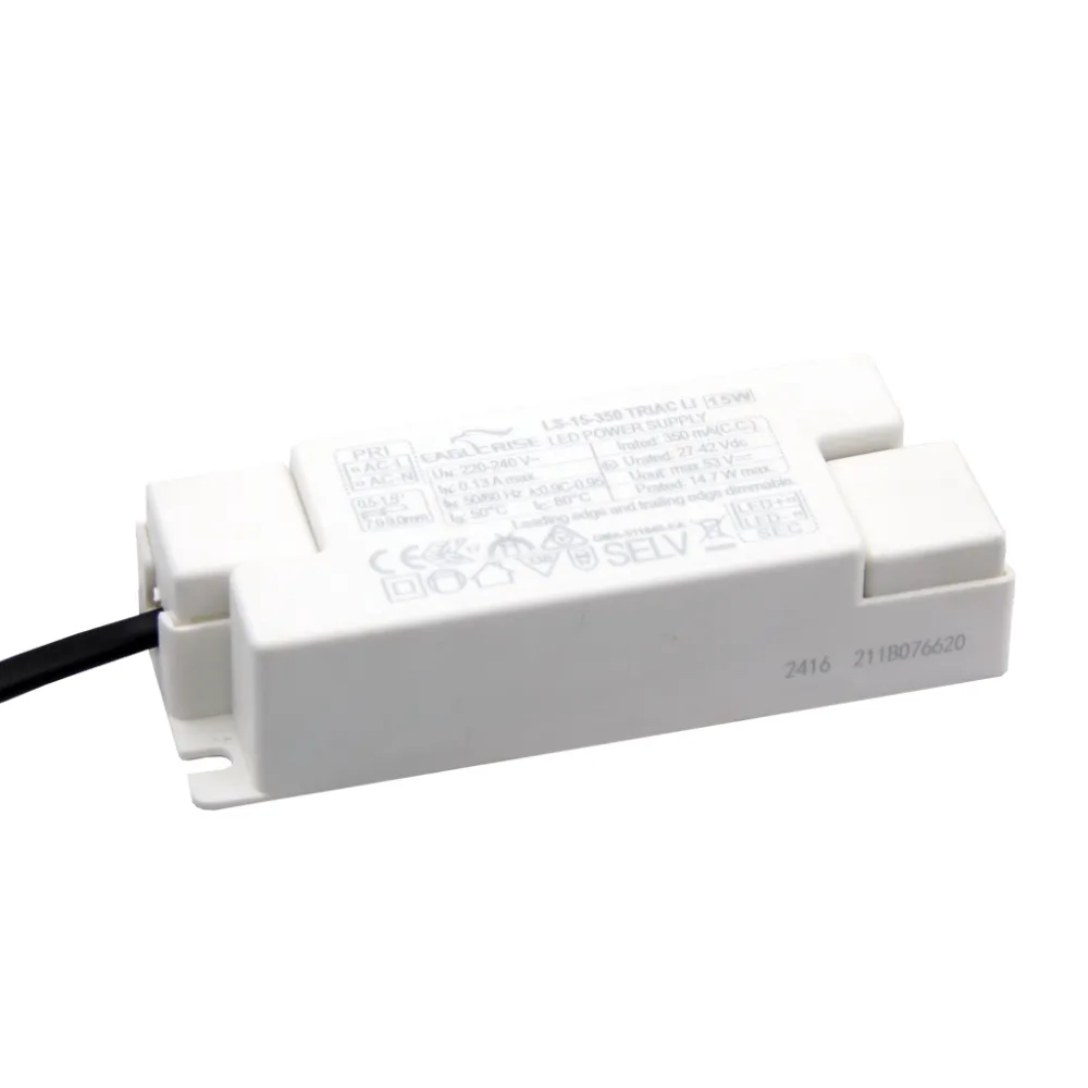 Tροφοδοτικό Triac Dimmable max14.7W 350mA OUT:27-42VDC IN:220-240VAC Eaglerise h116w42d25mm