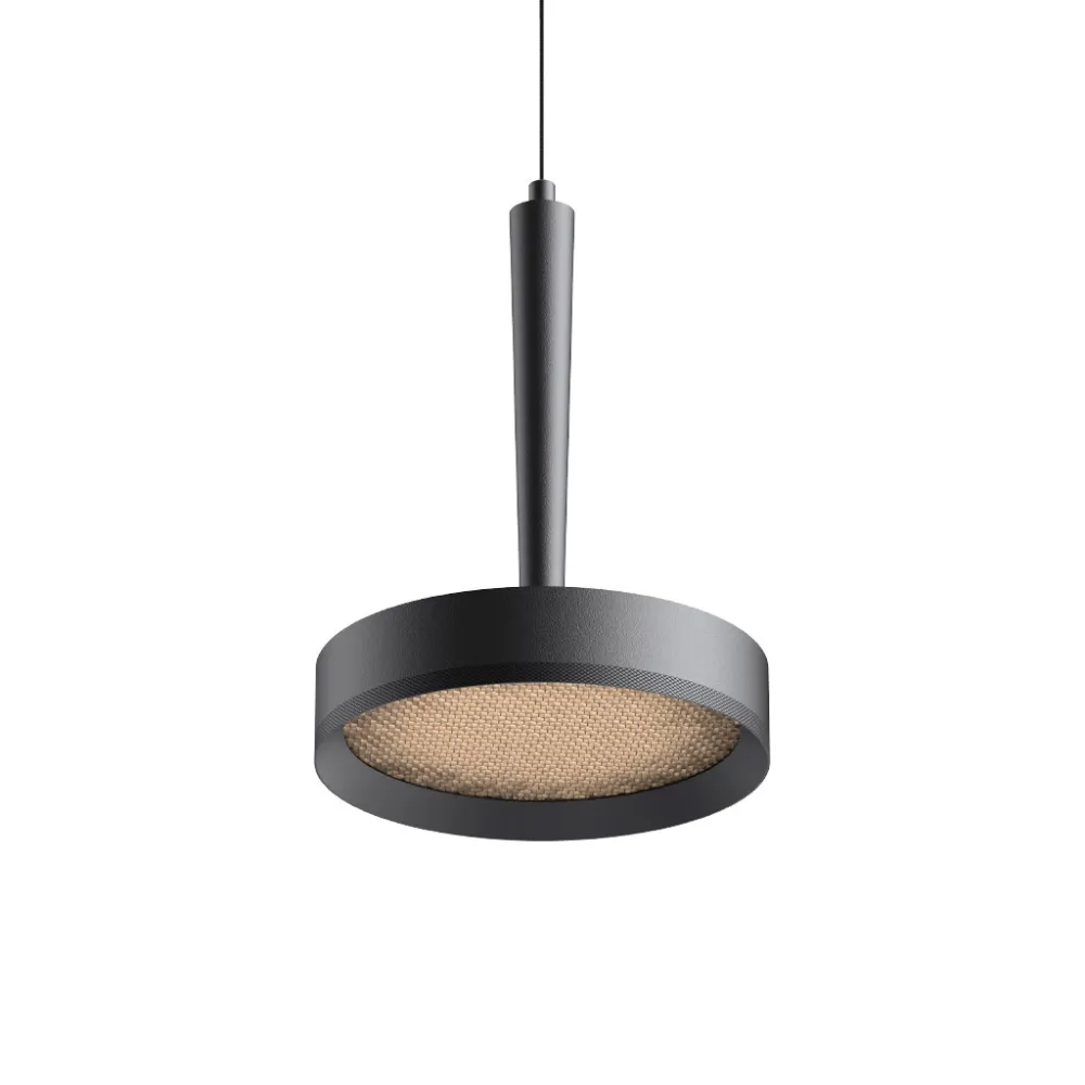 Κρεμαστό Φωτιστικό Pendo Gun Metal 10W 3000K CRI90 d13.3h17.8cm 1.5m Μαύρο Καλώδιο 2x0.30mm² 230V