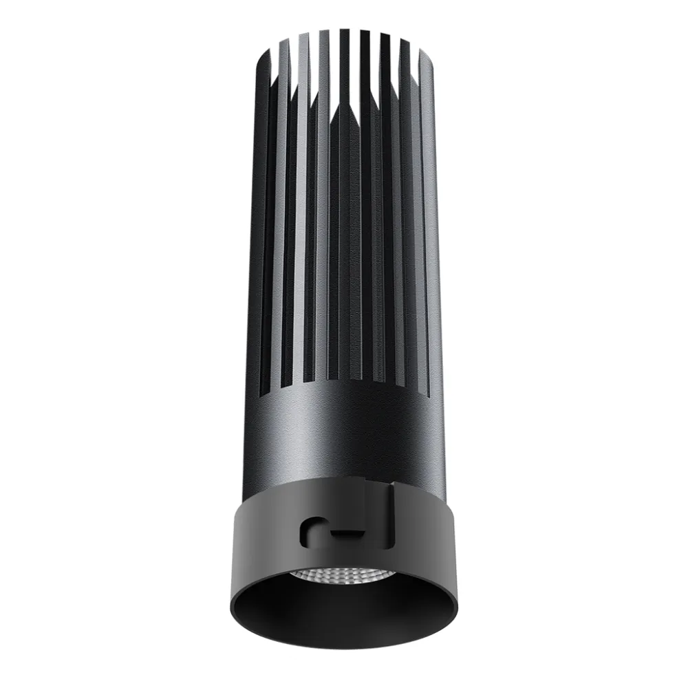 Χωνευτό Φωτιστικό Tera Μαύρο 10W 2700K 36° CRI90 250mA 36V  d3*h9cm Bridgelux Chip 5έτη εγγύηση