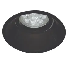 Χωνευτό κινητό φωτιστικό Inn-R Στρογγυλό Μαύρο (Sandy) Gu10 Max 50W d9.3cm κοπή8.5cm