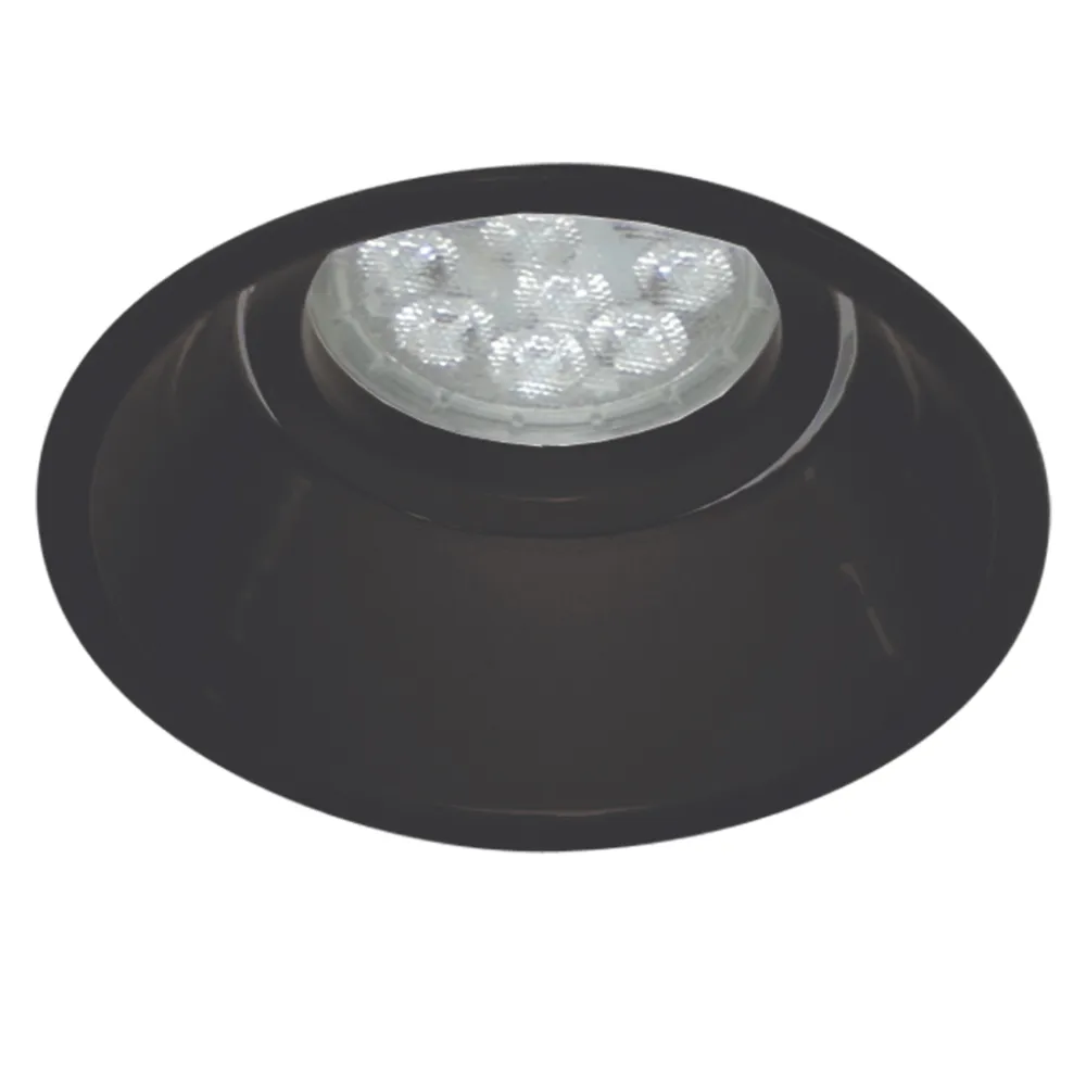 Χωνευτό κινητό φωτιστικό Inn-R Στρογγυλό Μαύρο (Sandy) Gu10 Max 50W d9.3cm κοπή8.5cm