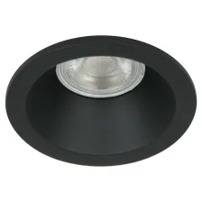 Χωνευτό Φωτιστικό Tria GU10 IP65 Μαύρο (Sandy) d8.5cm κοπή 7.5cm