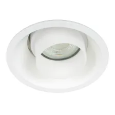 Χωνευτό κινητό φωτιστικό Novo 1 GU10 Λευκό PC Φ93x51mm Seaside Class