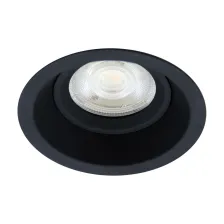 Χωνευτό Φωτιστικό Eko Στρογγυλό Μαύρο (Sandy) Gu10 Max 50W d8.5h3.8cm Κοπή 7.5cm