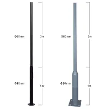 Ιστός Τηλεσκοπικός Φ90/Φ60 4,00μ Θυρίδα Βαμμένος