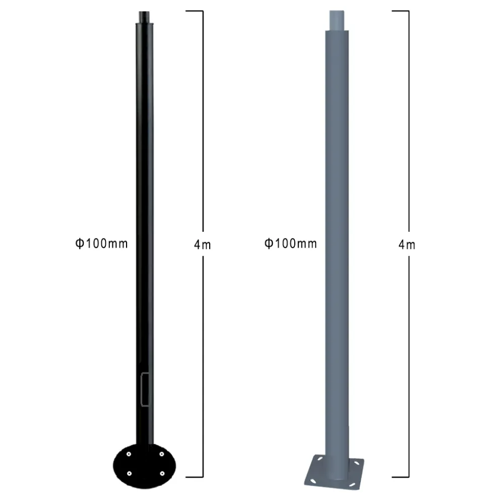 Ιστός Χαλύβδινος Φ100 4,00μ Θυρίδα Βαμμένος@