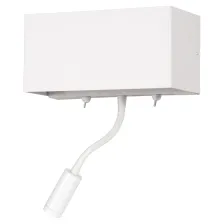 Απλίκα Aria Λευκή 3W LED 3000K 30° & E27 60W A60