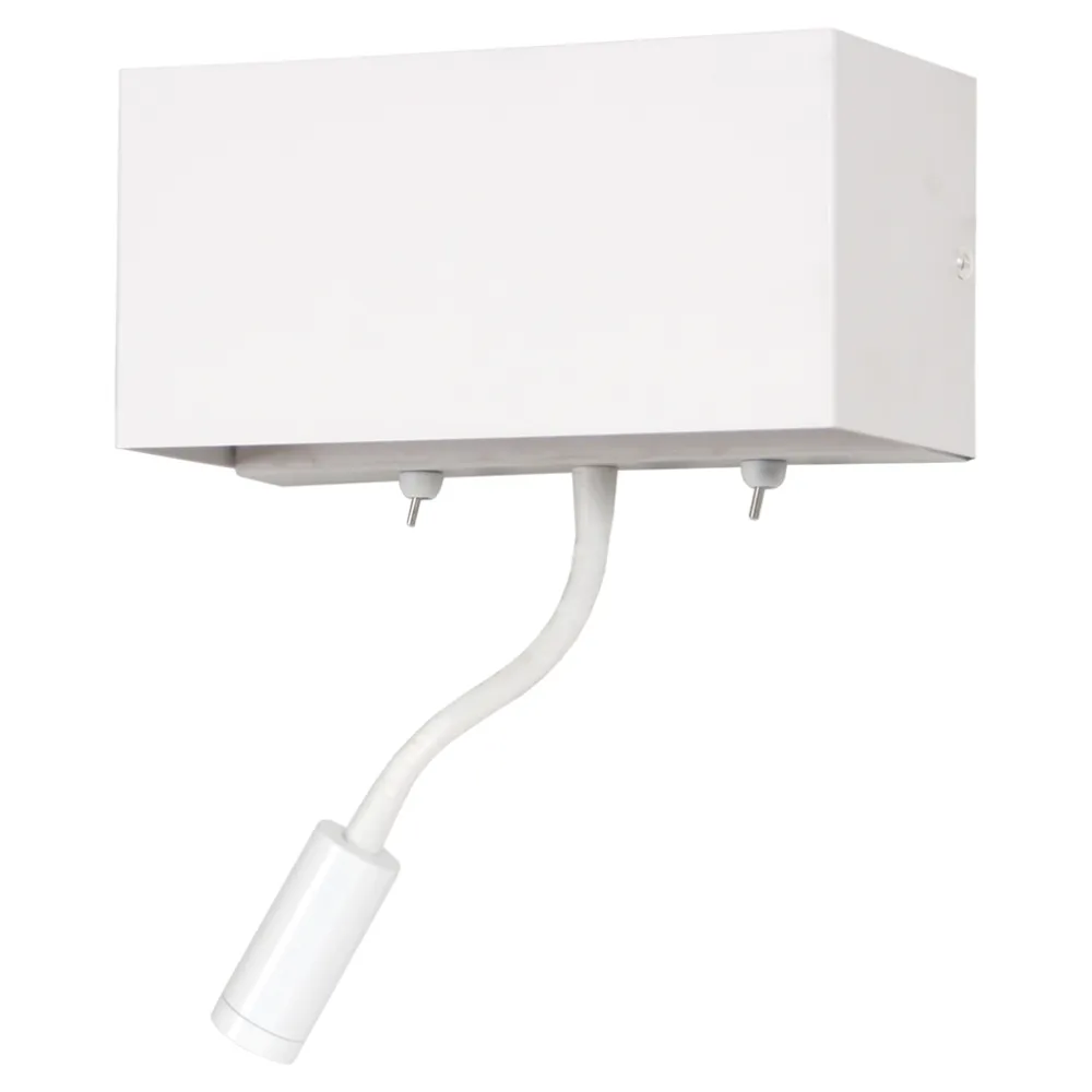 Απλίκα Aria Λευκή 3W LED 3000K 30° & E27 60W A60