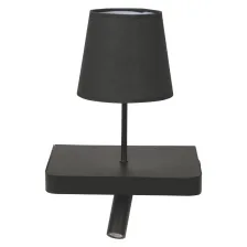 Φωτιστικό Bali E14 + LED 3W 3000K 30° με USB Μαύρο