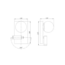 Επίτοιχο φωτιστικό Polo G9 10W& Led 3W 3000K 25° Μαύρο (Sandy)@@