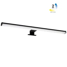 Επίτοιχο Φωτιστικό Contra Led 10W 2CCT Change 3000-4000K Μαύρο (Sandy) IP44 l60d12.1w4.3cm,2 Bάσεις
