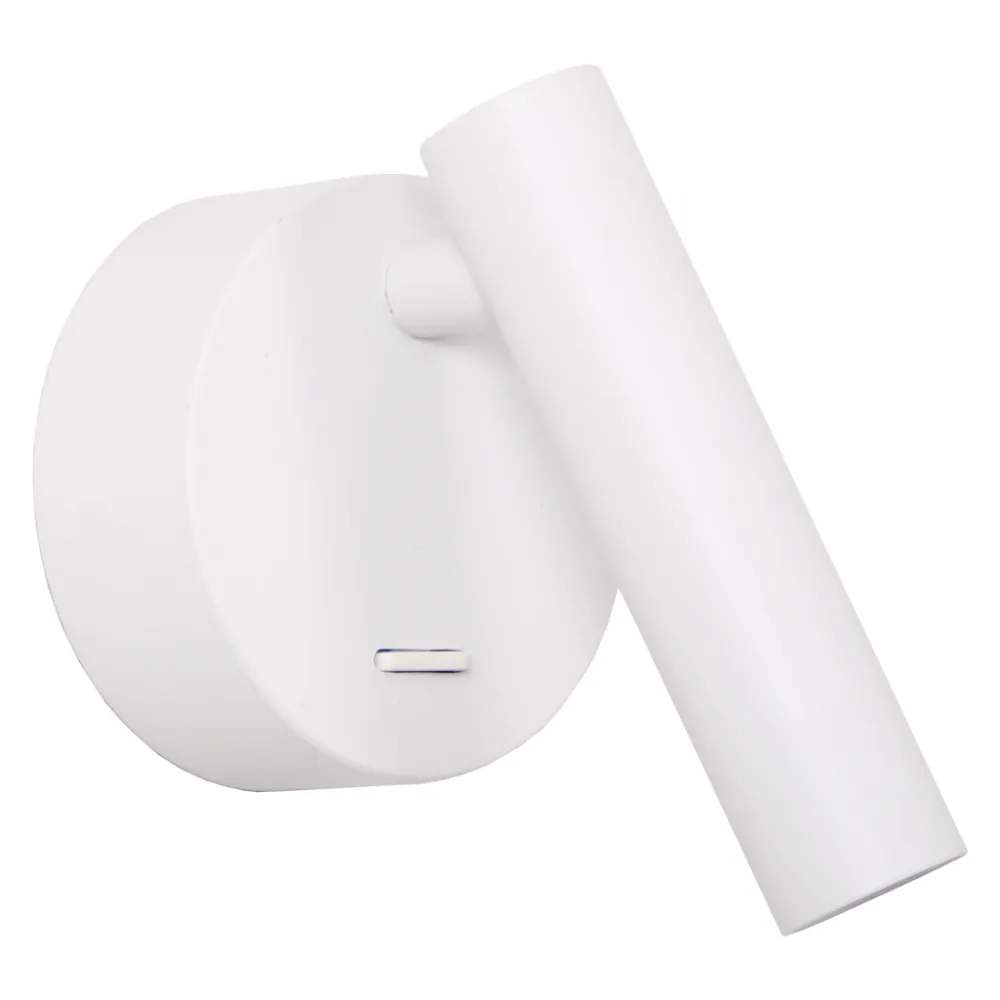 Φωτιστικό Vera Led 3W 3000K 25° Λευκό l11d2.5cm με Βάση d8w3cm,με Διακόπτη,220-240VAC