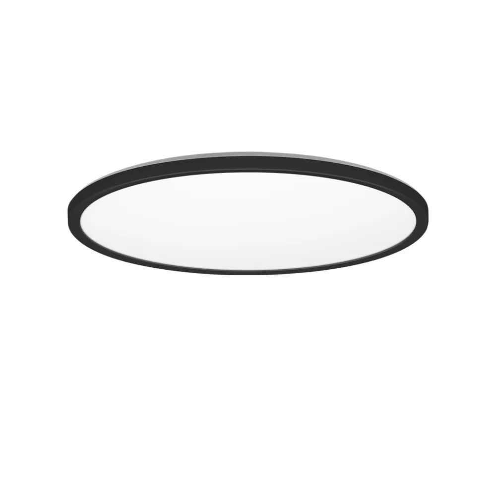 Φωτιστικό Οροφής Peru Led 18W IP54 3CCT 3000-4000-6000 Μαύρο d30xh2.8cm 3Έτη Εγγύηση 180-264Volt,TUV