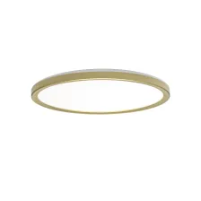 Φωτιστικό Οροφής Peru Led 18W IP54 3CCT 3000-4000-6000 Χρυσό d30xh2.8cm 3Έτη Εγγύηση 180-264Volt,TUV