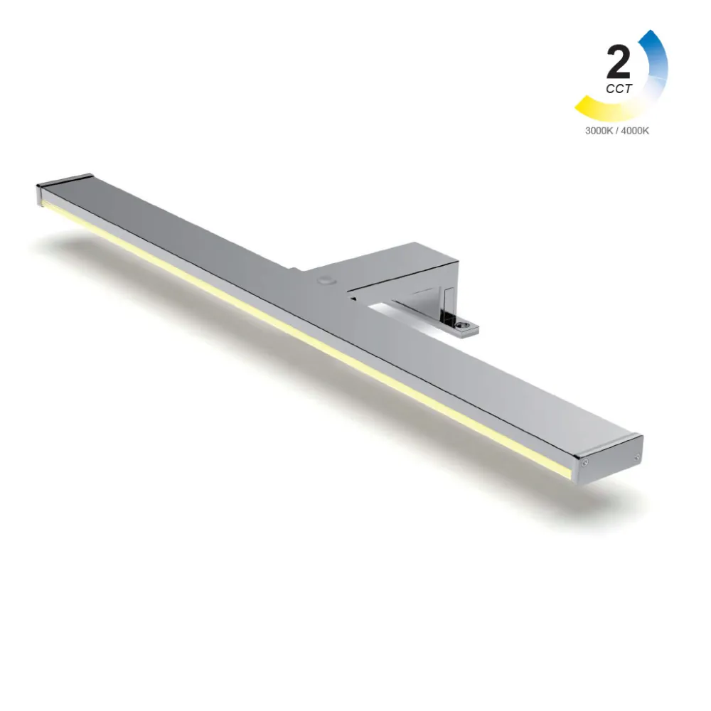 Επίτοιχο Contro Led 8W 2CCT 3000-4000K IP44 l40w13.2cm 230V Στεγανή Κλέμμα & 3 Τρόποι Στήριξης