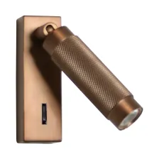 Επίτοιχο Φωτιστικό Rento 3W 3000K 30° Cooper Bronze CRI90 Με Διακόπτη h11w3.2d3cm 230V