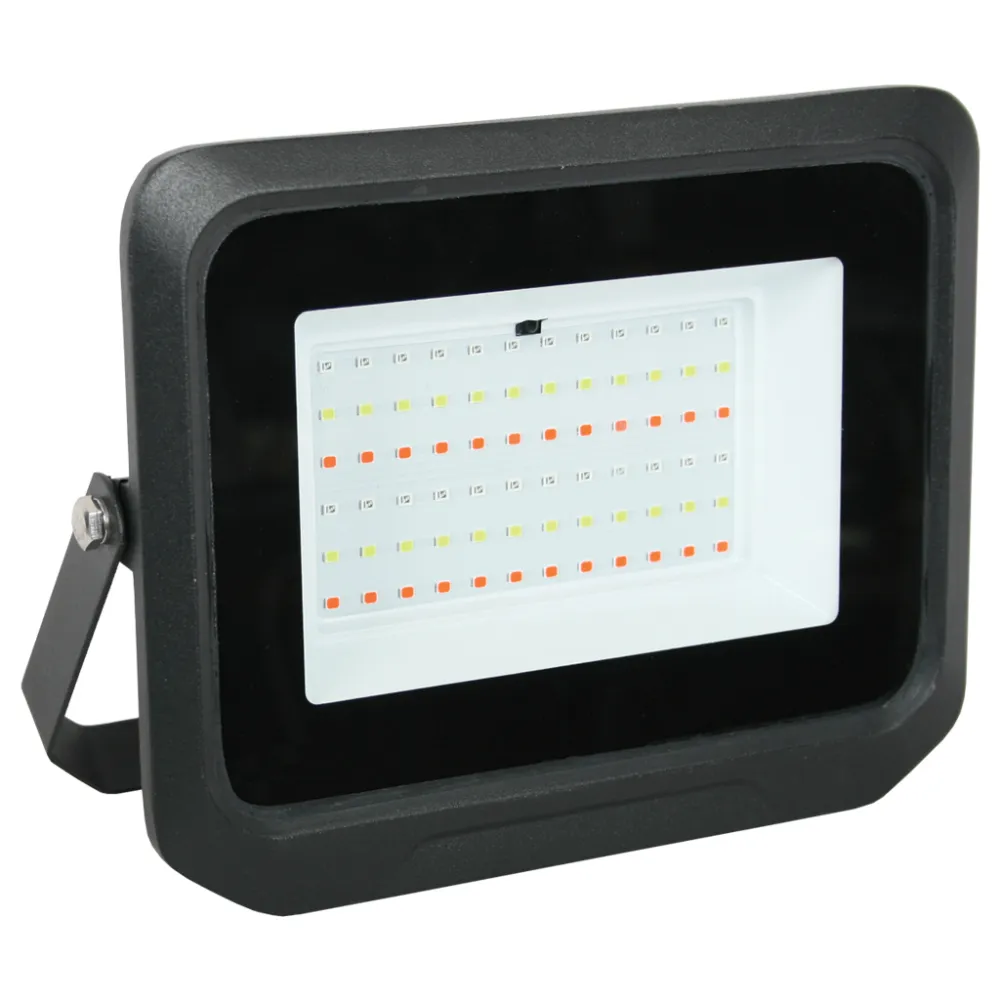 Προβολέας Band Led 50W RGBW IP65 Μαύρος με τηλεχειριστήριο&λειτουργία μνήμης τελευταίας κατάστασης