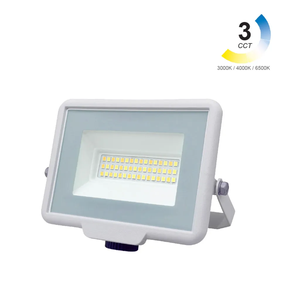 Προβολέας  Band  Led 20W 3CCT 3000-4000-6000K IP65 Λευκός 230V h9.5w12d3.1cm